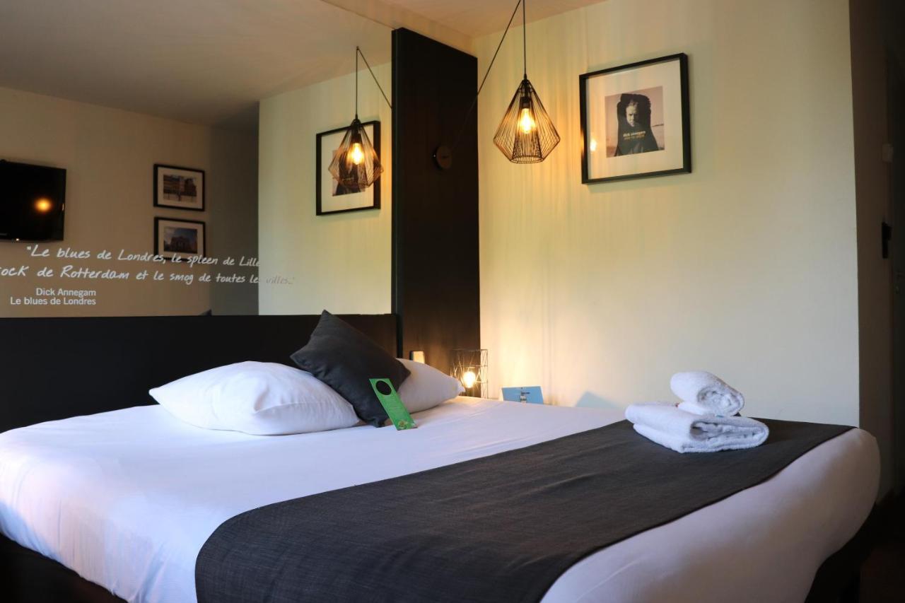 Logis Hotel Restaurant Des Acacias Lille Neuville En Ferrain エクステリア 写真